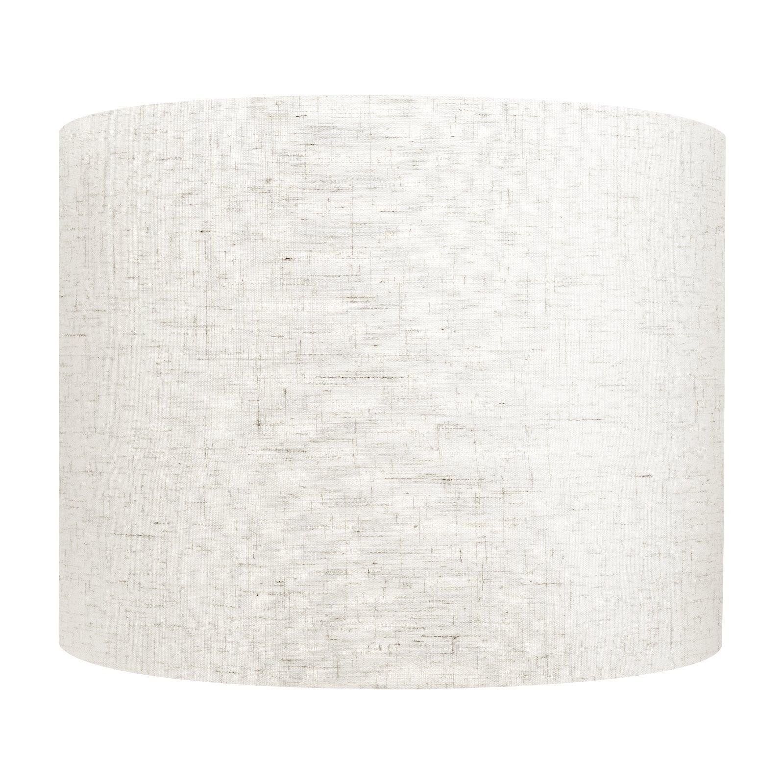 Medium Drum Lamp Shade, Light Linen, 13"x13"x10" for Table, Floor, Pendant Lamps - Easy Assembly, Durable Linen & PVC Design