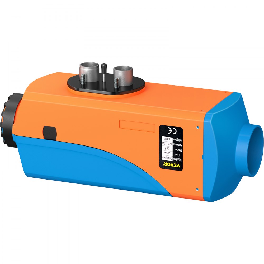 VEVOR Diesel Heater 12V Diesel Air Heater 8KW Diesel Parking Heater Remote Control with Blue Lcd Switch for Car Trucks Motor-home Boat Bus CAN (Blue &amp; Orange)