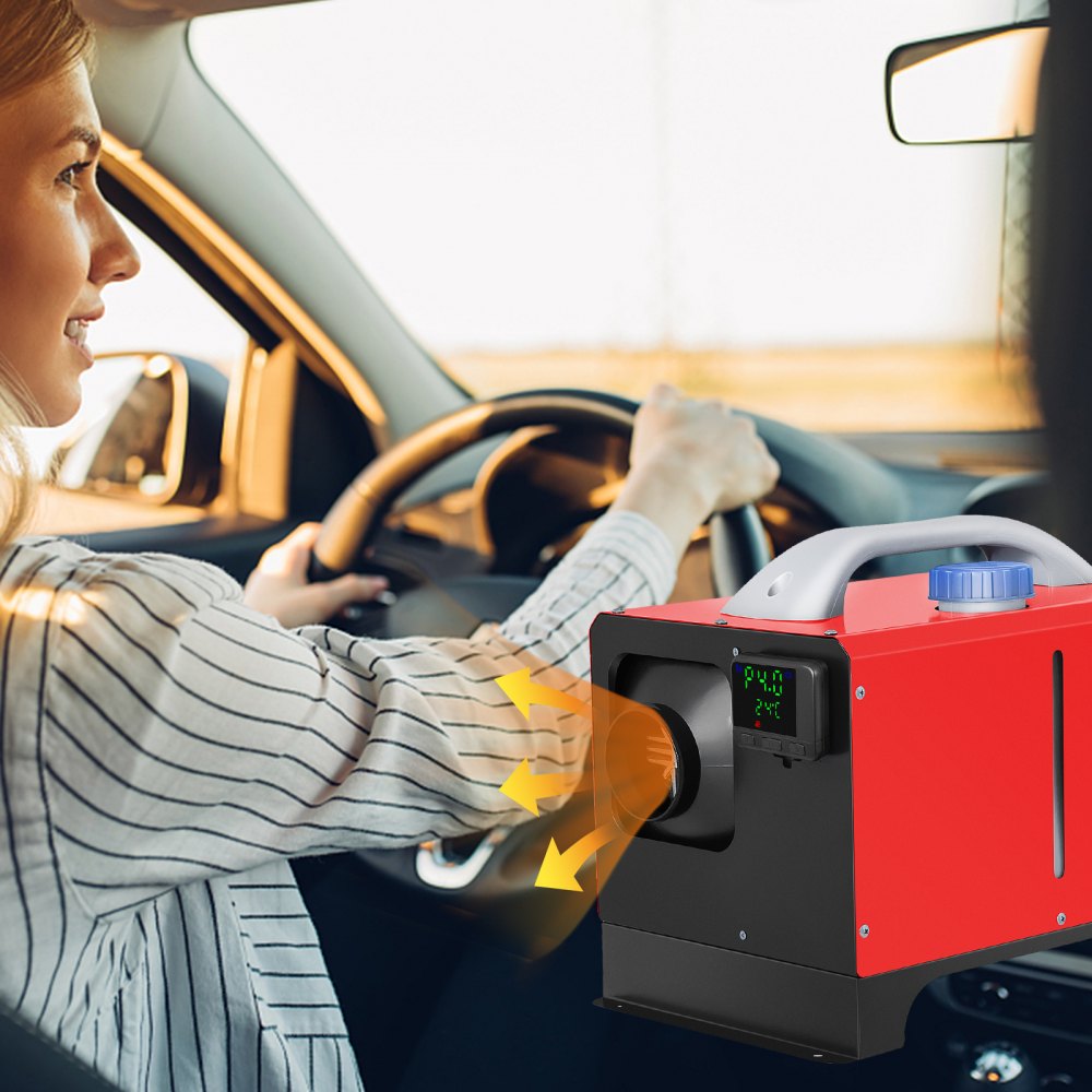 8KW 12V Diesel Air Heater with Remote and LCD for Vehicles, RVs, and Boats - Fast Heating and Easy Installation