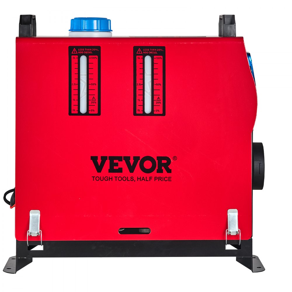 VEVOR 5KW Diesel Air Heater Detachable All in One Air Outlet Diesel Heater 12V Remote Control Parking Heater with Silencer and Blue LCD Switch for RV Trucks Bus and Boats