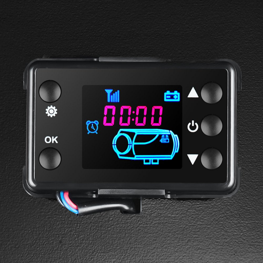 12V 8KW Diesel Air Heater with LCD Display, Remote & Muffler for Vehicles and Motorhomes