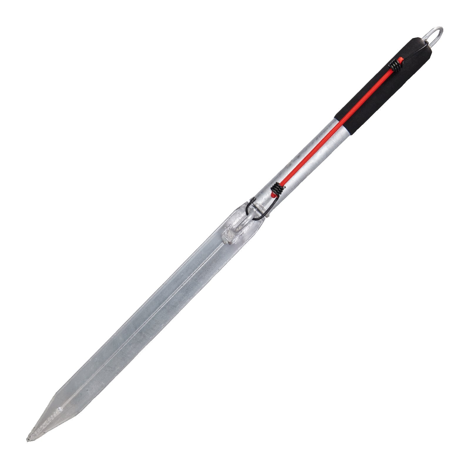 36" Self-Hammering Sand Spike Anchor for Boats, Jetskis & Kayaks - Galvanized Steel Shore Spike with Storage Bag & Bungee Cord