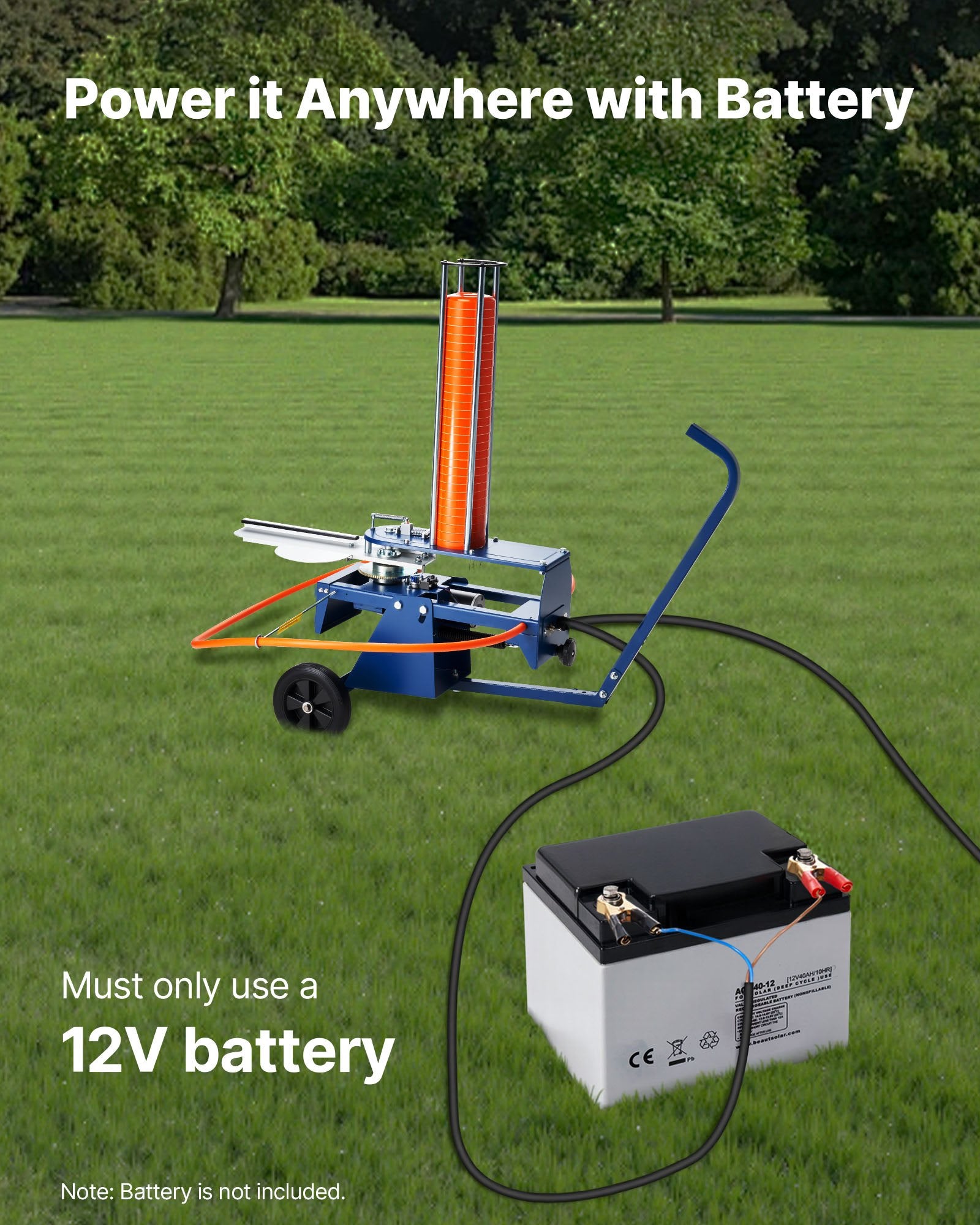 Effortless Clay Target Thrower: 50 Clays Capacity, 55+ Yards Range, Adjustable Angle, Portable Skeet & Trap Launcher with Foot Pedal