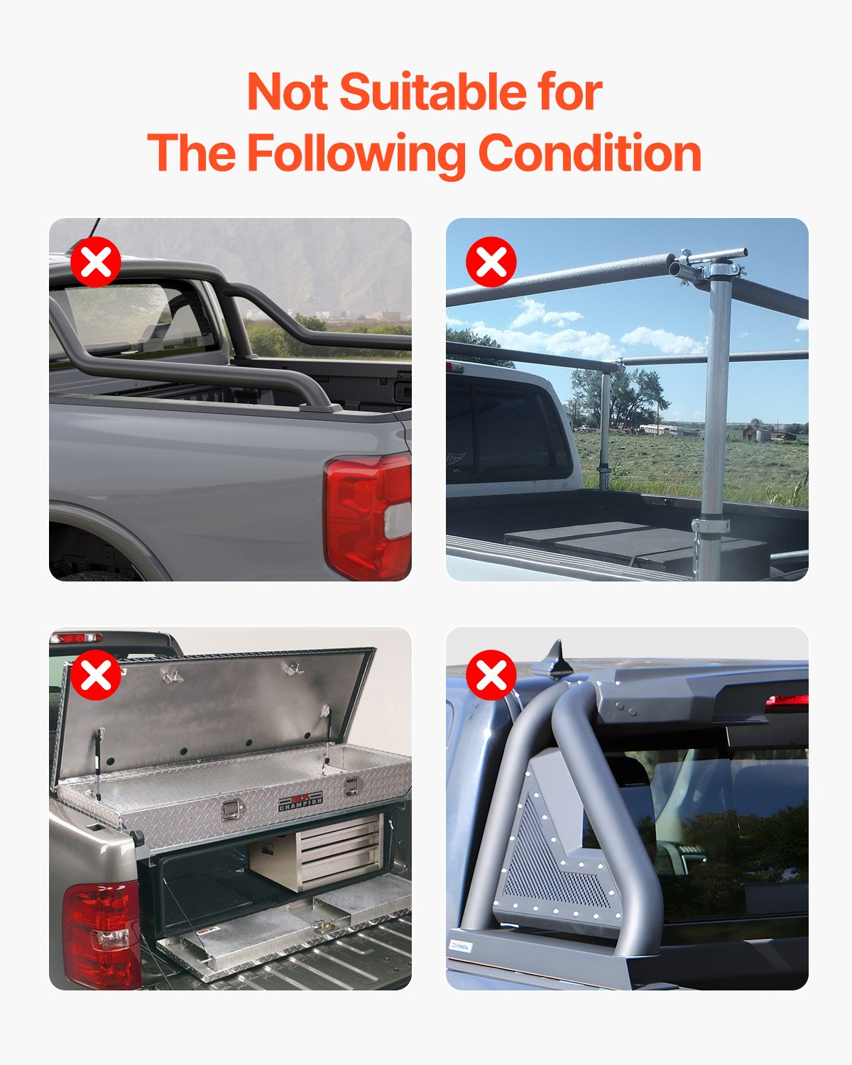Heavy-Duty Tri-Fold Tonneau Cover for 2015-2024 Ford F-150, Lightning, Styleside 5.5' Bed - Weatherproof, Reinforced Clamps, LED Light, Aerodynamic Design