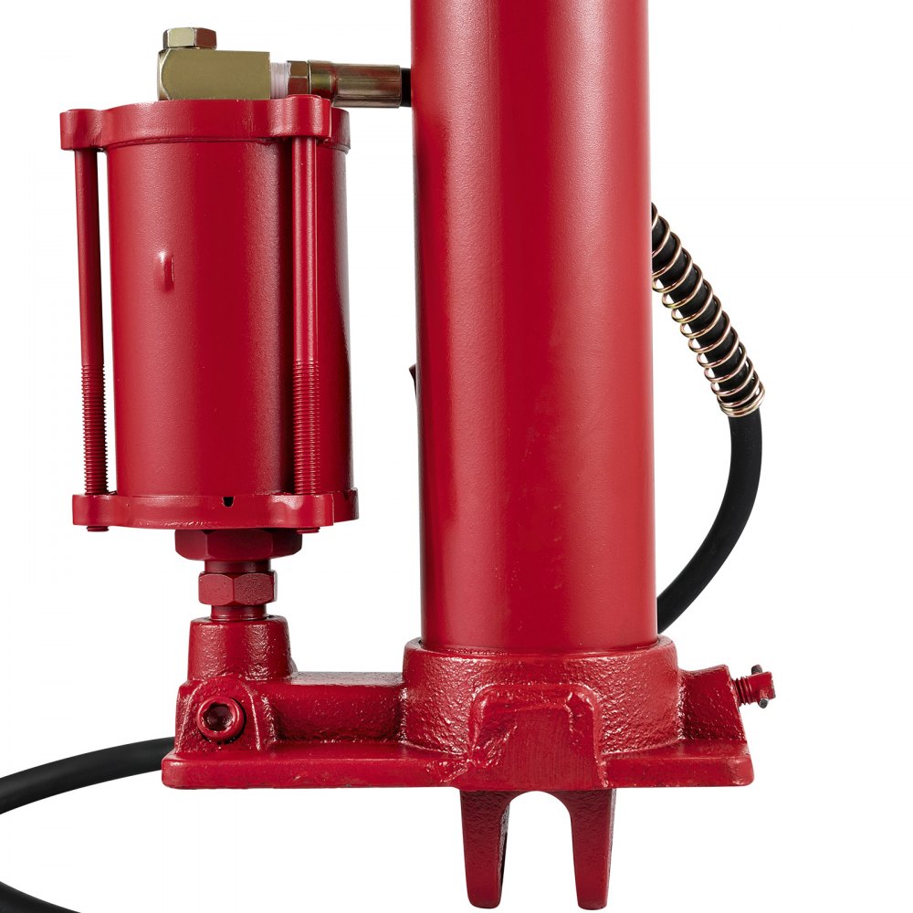 Heavy-Duty 8-Ton Long Ram Hydraulic Jack with Clevis Base for Engine Hoists and Garage Cranes