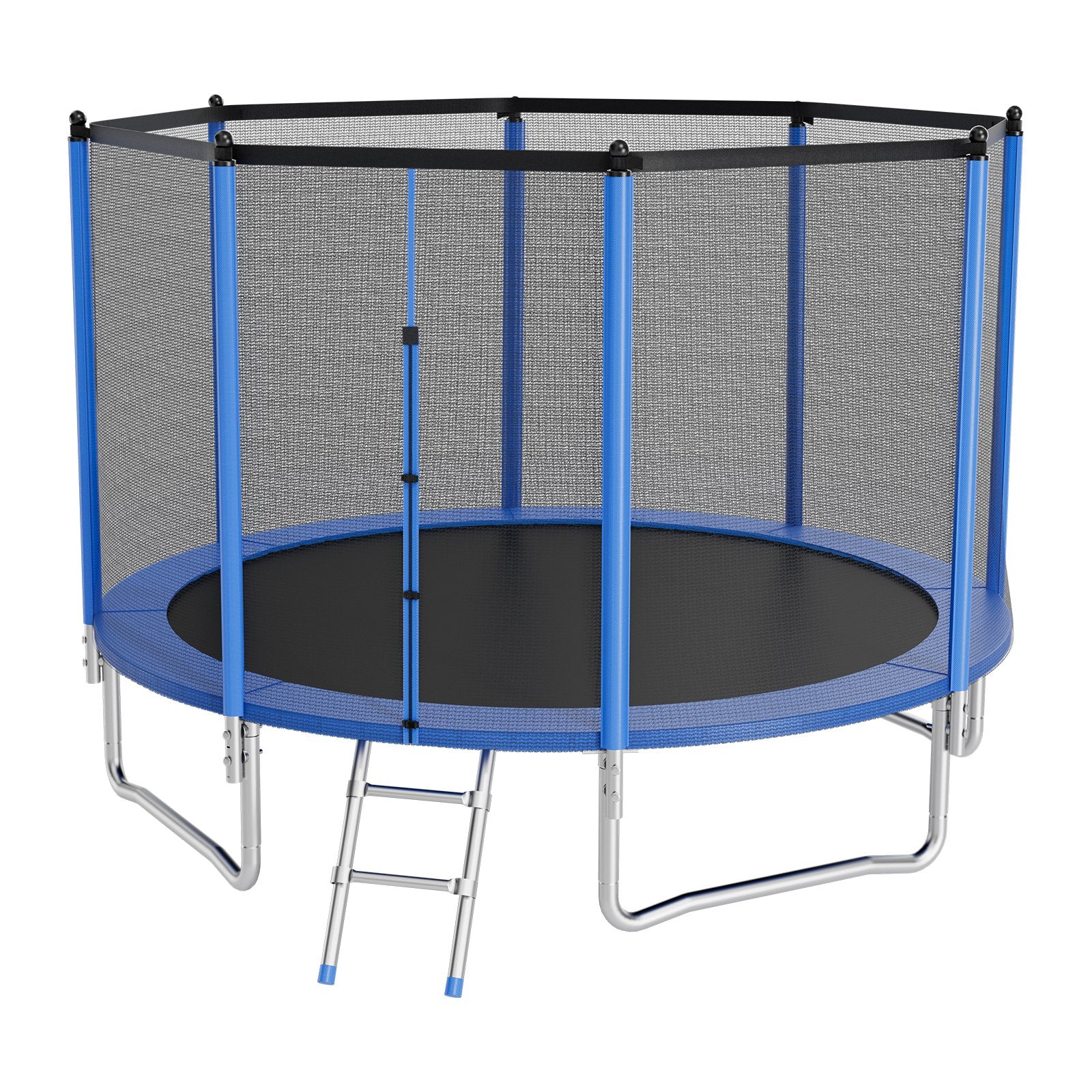14FT Outdoor Recreational Trampoline with Safety Enclosure, Heavy Duty, ASTM Approved, 450 lbs Capacity, Anti-Rust for Kids & Adults, Perfect Backyard Fun