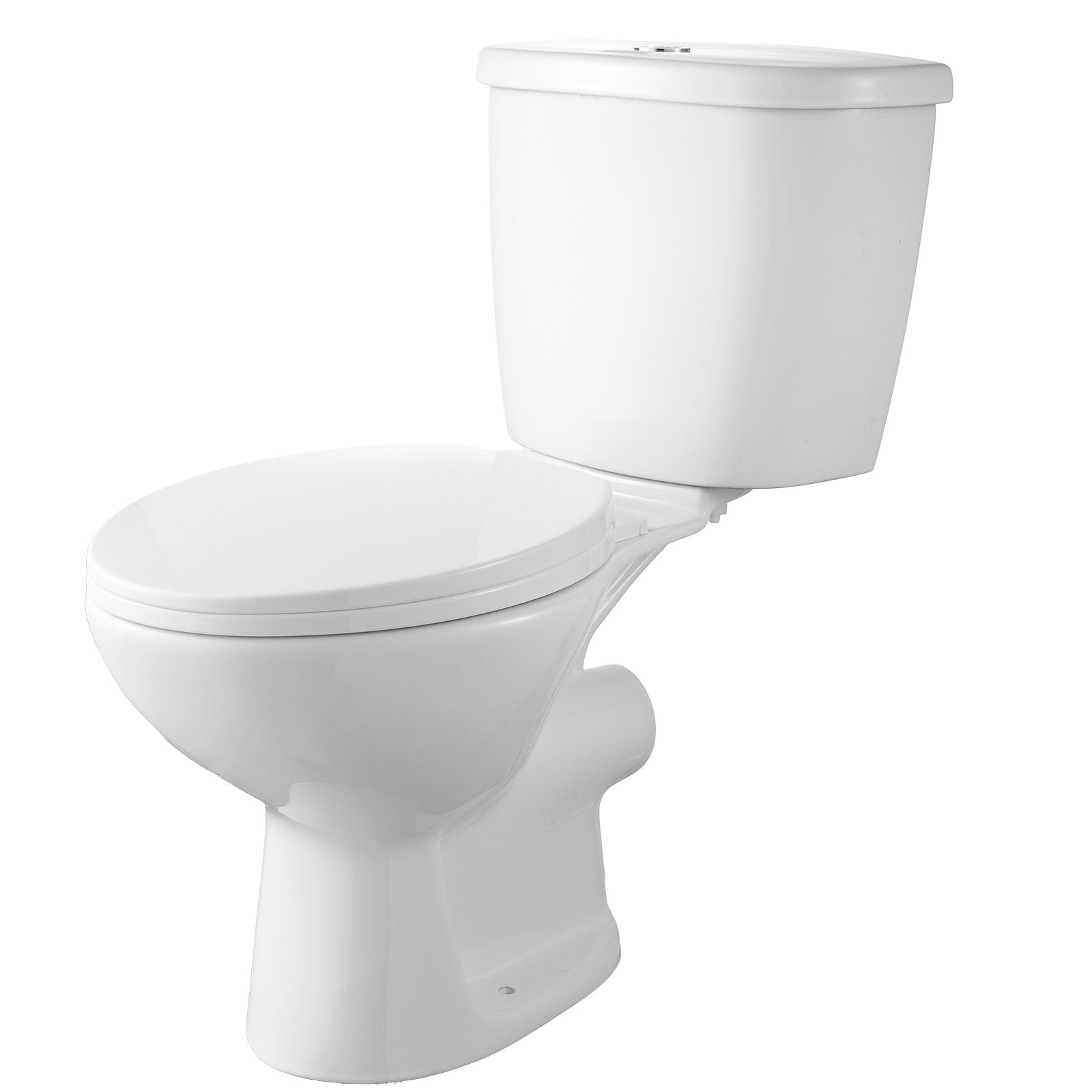 Compact Macerating Toilet System with 700W Pump, Dual Flush, Rear Discharge, Upflush for Basements, 3-Inlets, Space-Saving Design