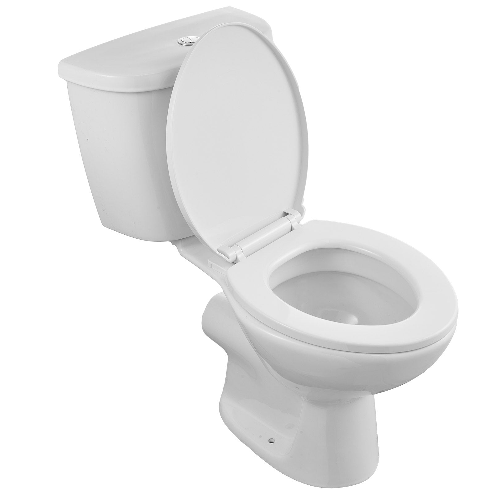 Compact Macerating Toilet System with 700W Pump, Dual Flush, Rear Discharge, Upflush for Basements, 3-Inlets, Space-Saving Design