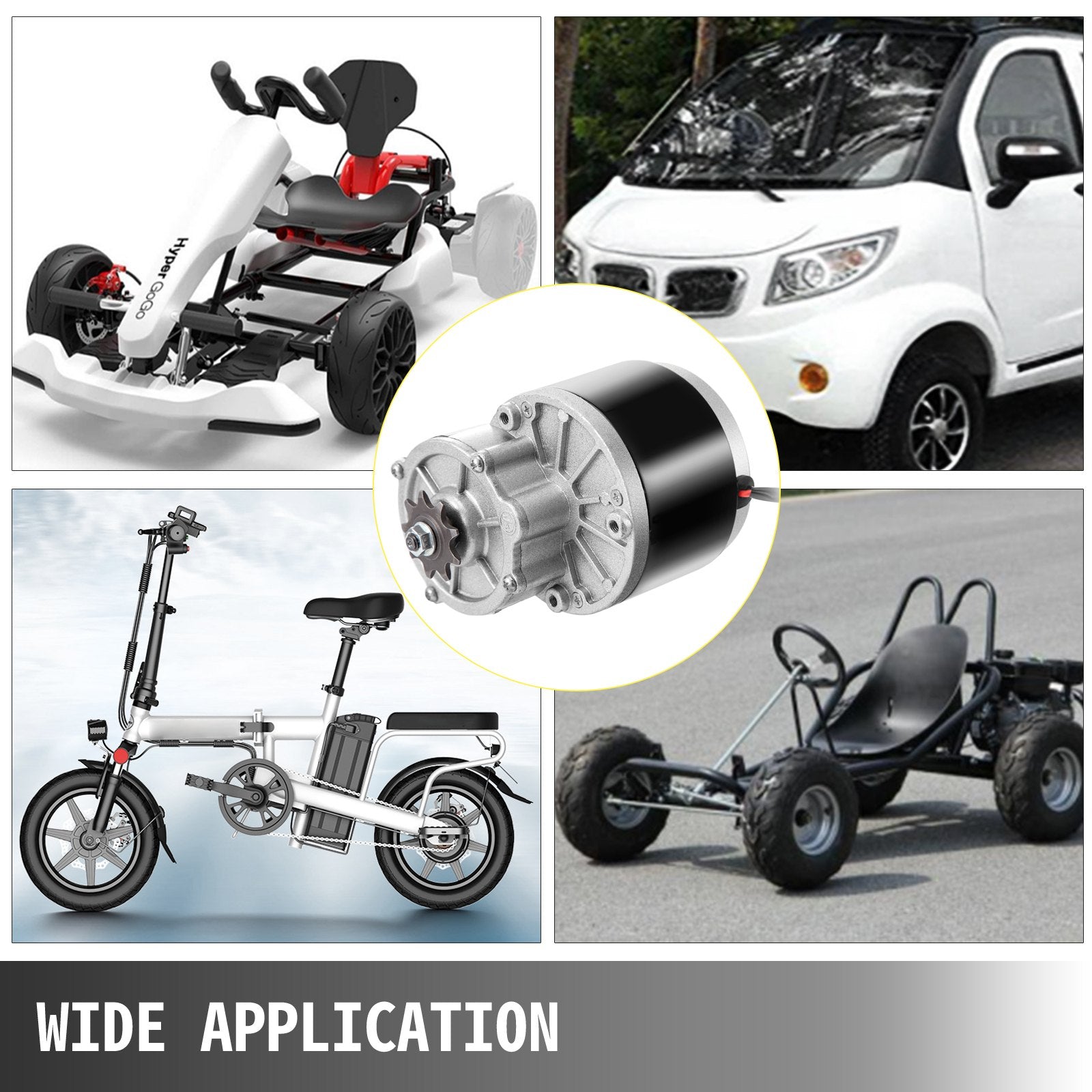 Electric Bicycle Conversion Kit: 250W 24V Geared Motor, 2700RPM, 14.3A with Twist Kit, Dual-Direction, Speed Controller for E-Bike & Scooter