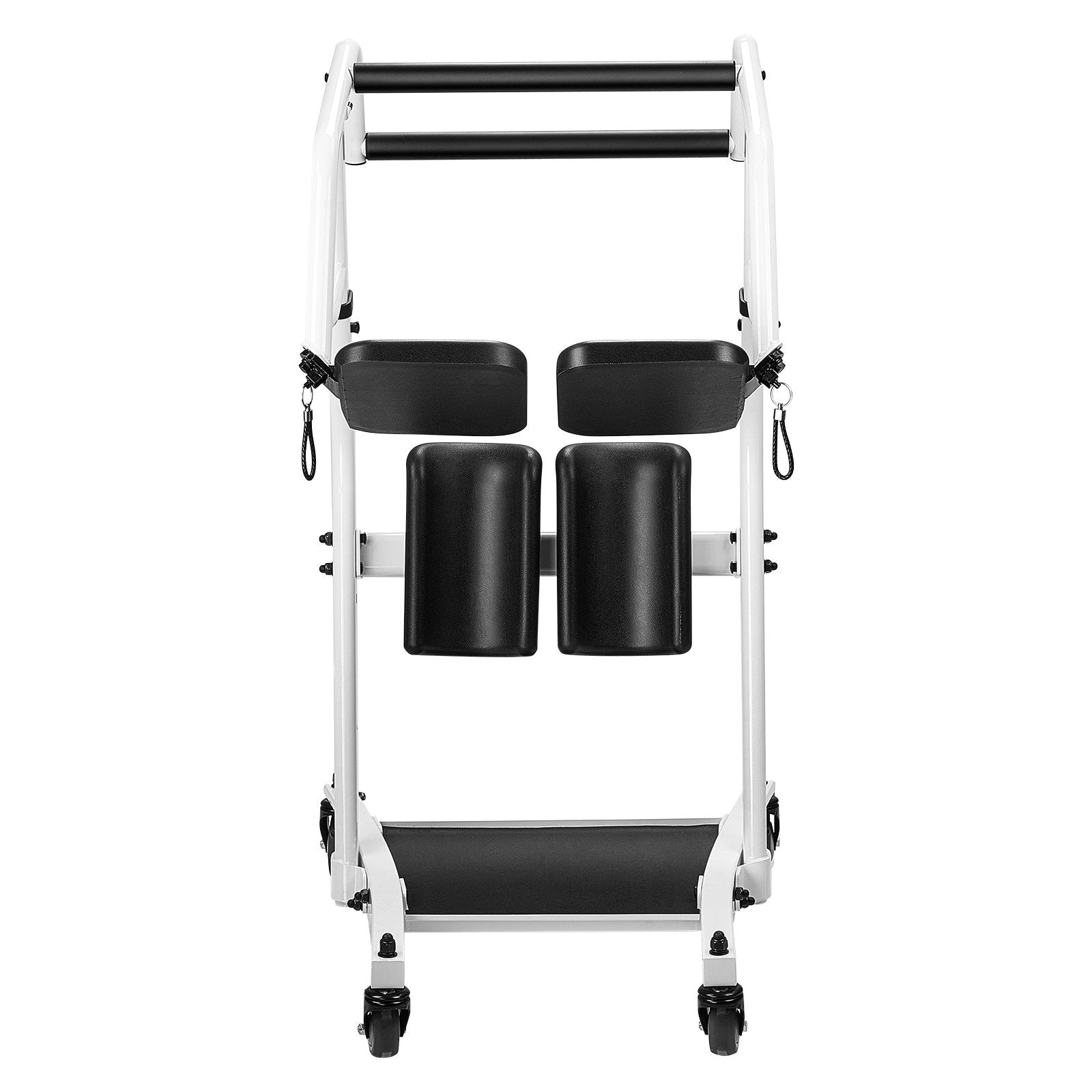 Sit-to-Stand Transfer Chair for Seniors & Disabled with Adjustable Knee Pads, PU Seat, Lockable Wheels - 400 lbs Capacity, Home Nursing Lift