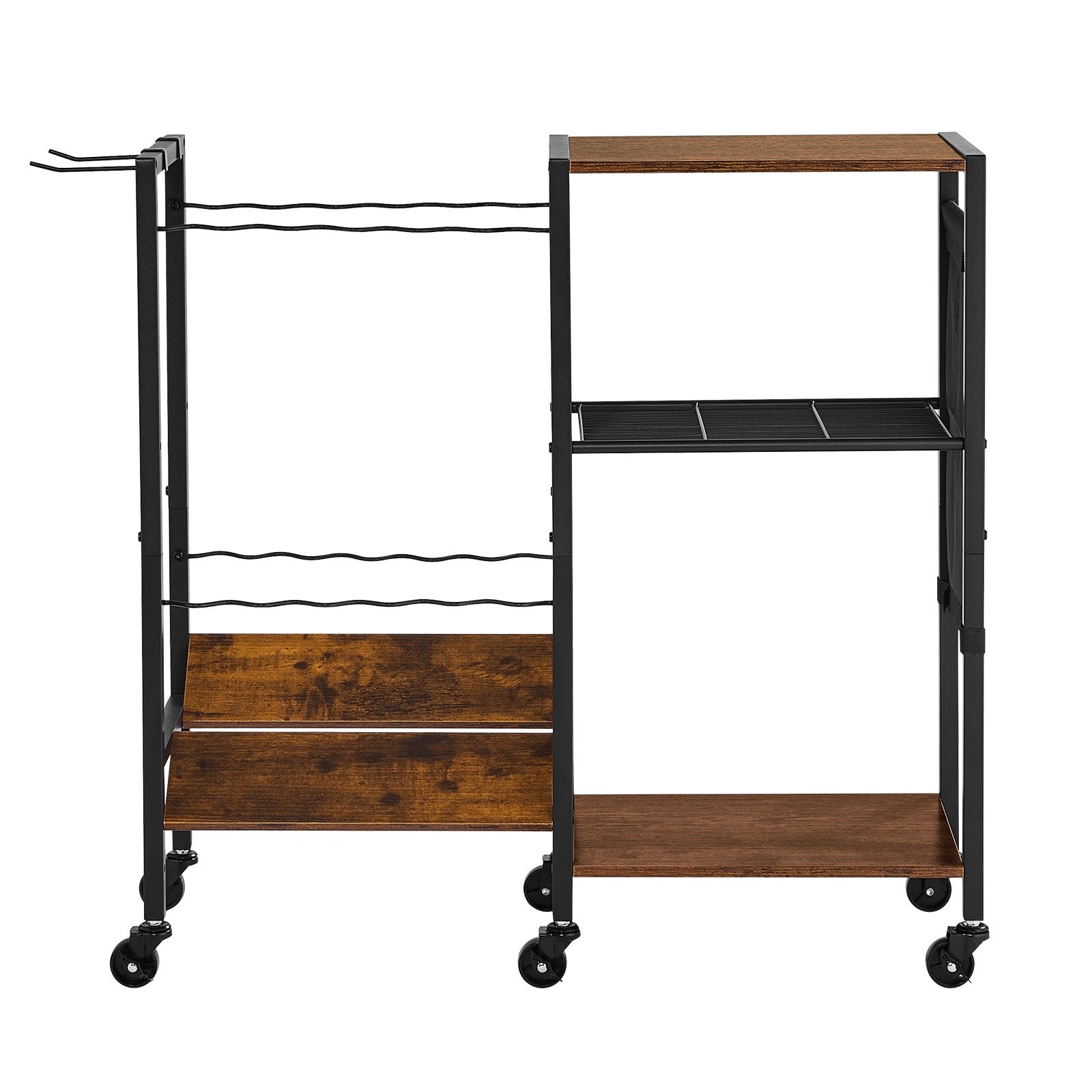 Mobile Fishing Rod Holder Cart with Wheels for 12 Rods - Garage and Indoor Fish Gear Organizer, Tackle Box Storage, Ideal Gift for Men