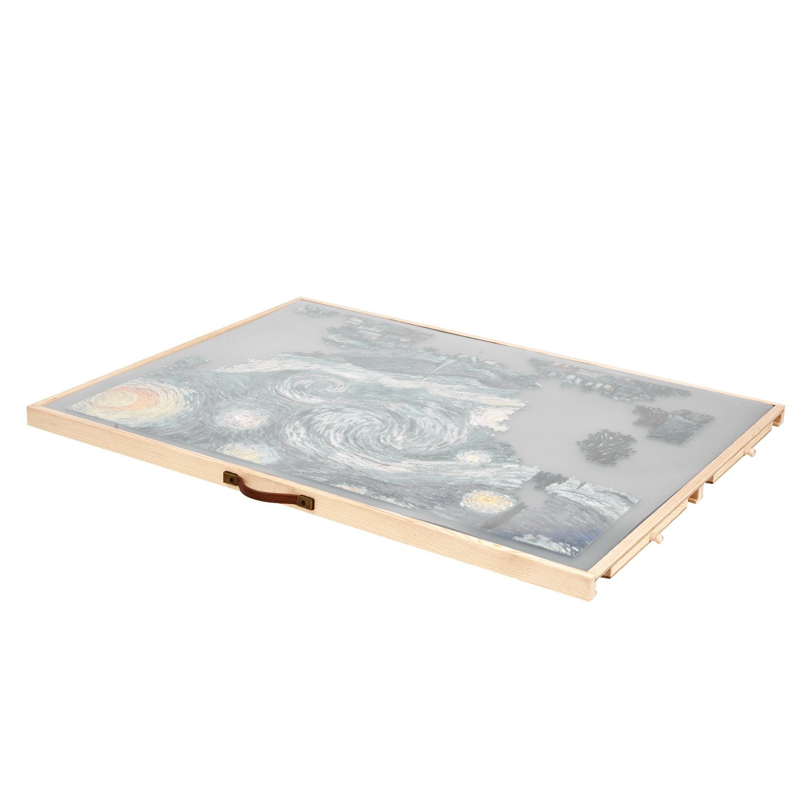 1500-Piece Jigsaw Puzzle Board with 360° Rotation, 4 Felt Drawers, Adjustable Angles, Portable Wooden Table, Perfect Gift for Puzzle Enthusiasts