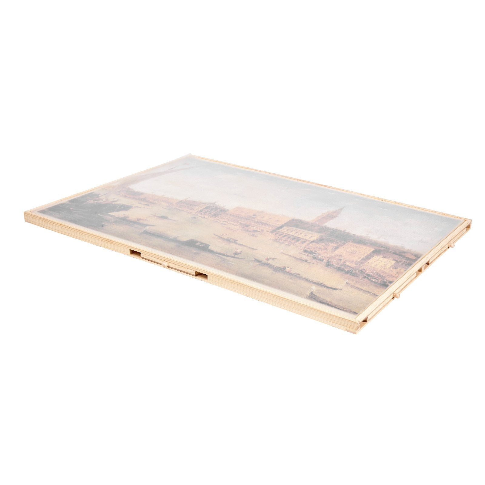 Portable 2000-Piece Jigsaw Puzzle Board with 5 Drawers and Rotating Cover - Ideal Organizer and Gift for Adults, 40x29 in
