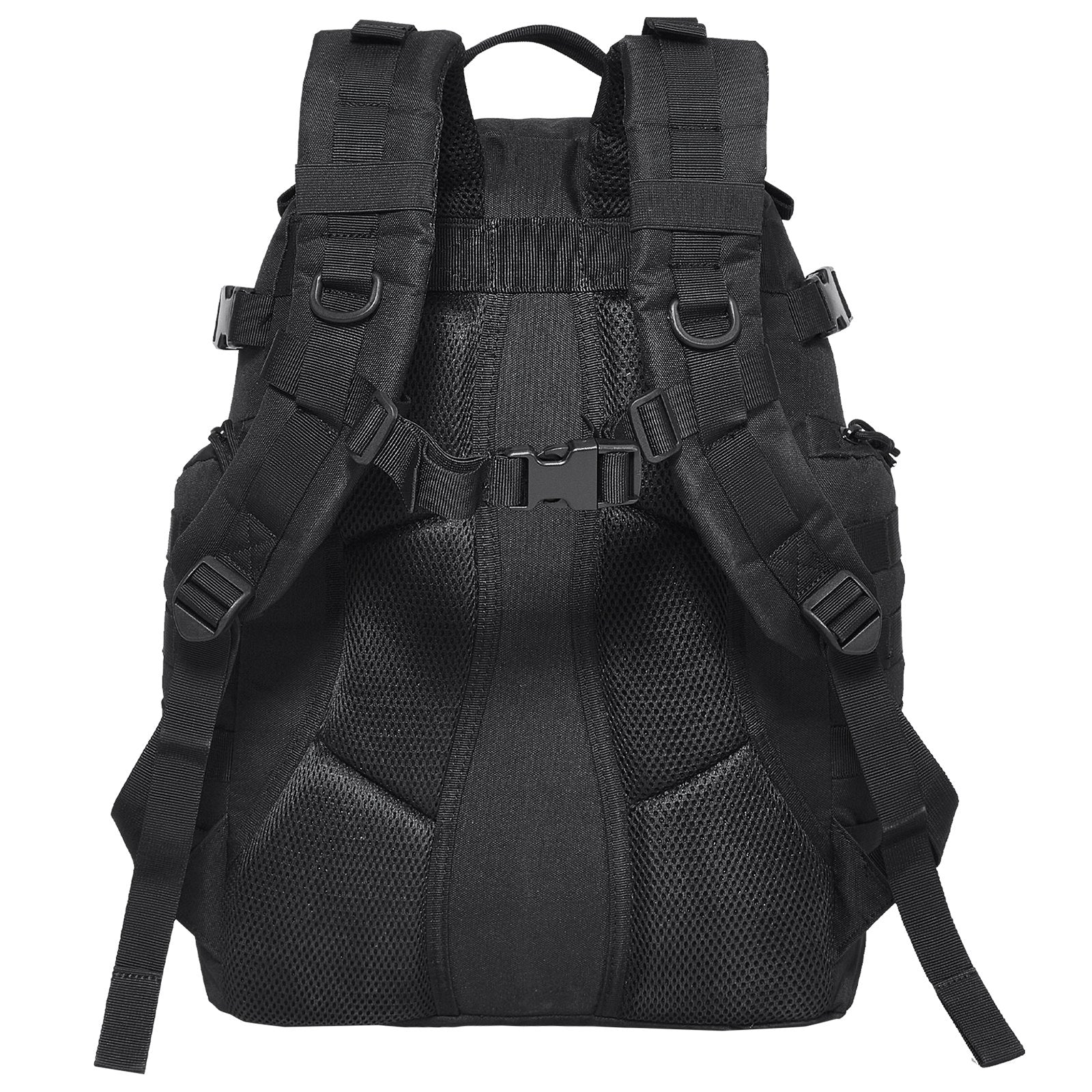Tactical Backpack 25L, Military Molle Assault Pack with Sponge Padding, Versatile Gear Bag for Outdoor Adventure, Hiking, Hunting – Black, Lightweight, Durable, Breathable Design, Ideal for Men & Women