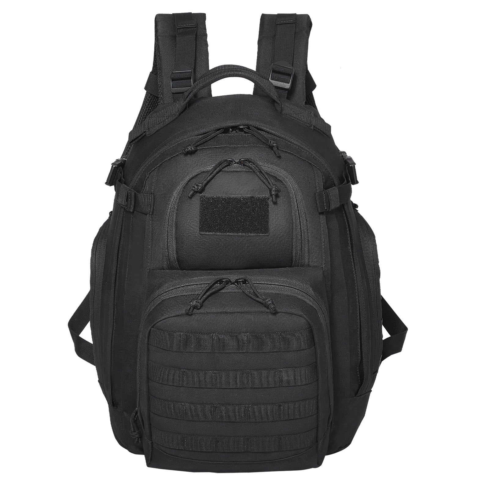 Tactical Backpack 25L, Military Molle Assault Pack with Sponge Padding, Versatile Gear Bag for Outdoor Adventure, Hiking, Hunting – Black, Lightweight, Durable, Breathable Design, Ideal for Men & Women