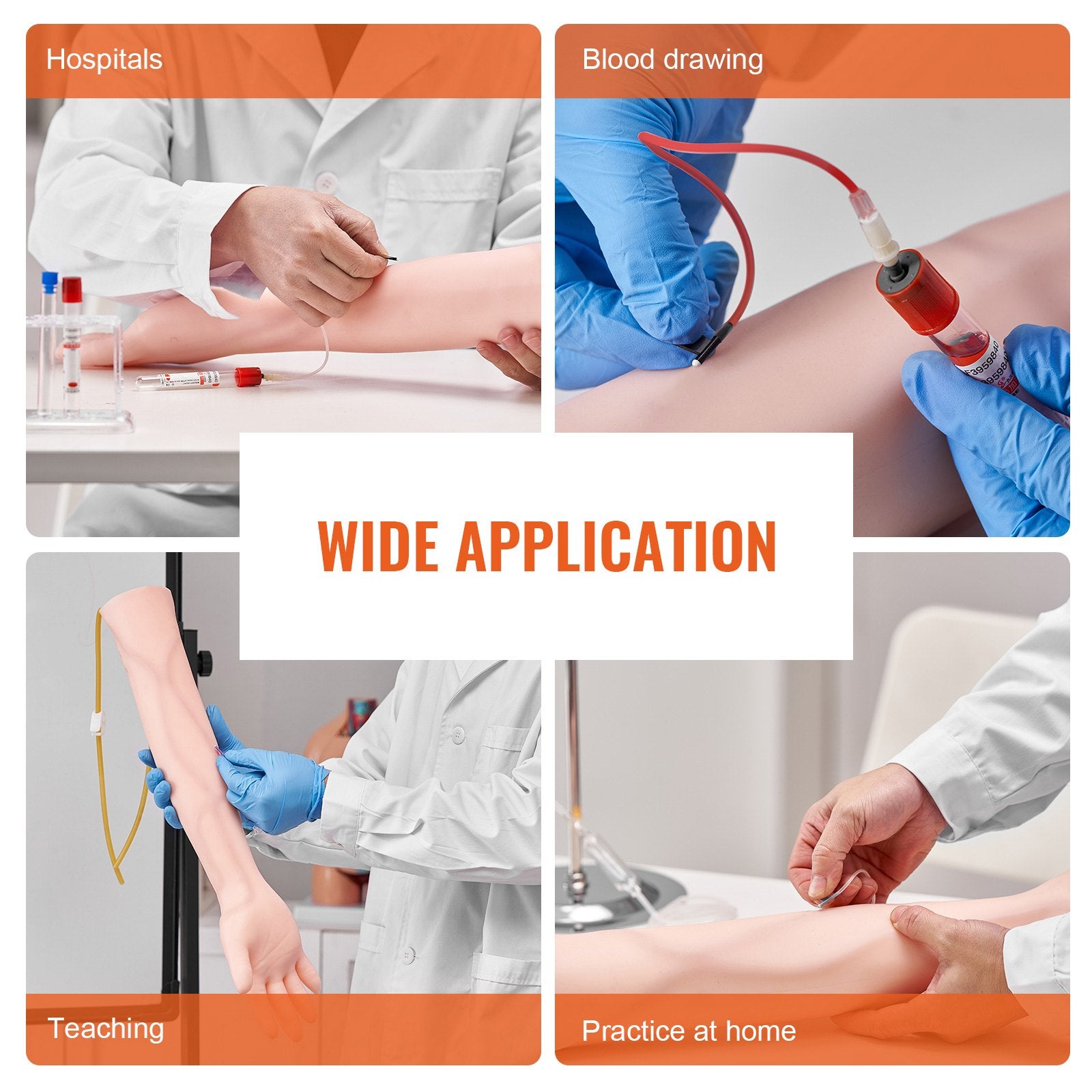 Advanced Phlebotomy & IV Training Kit with Realistic Practice Arm, Portable Simulation for Students, Nurses, and Professionals