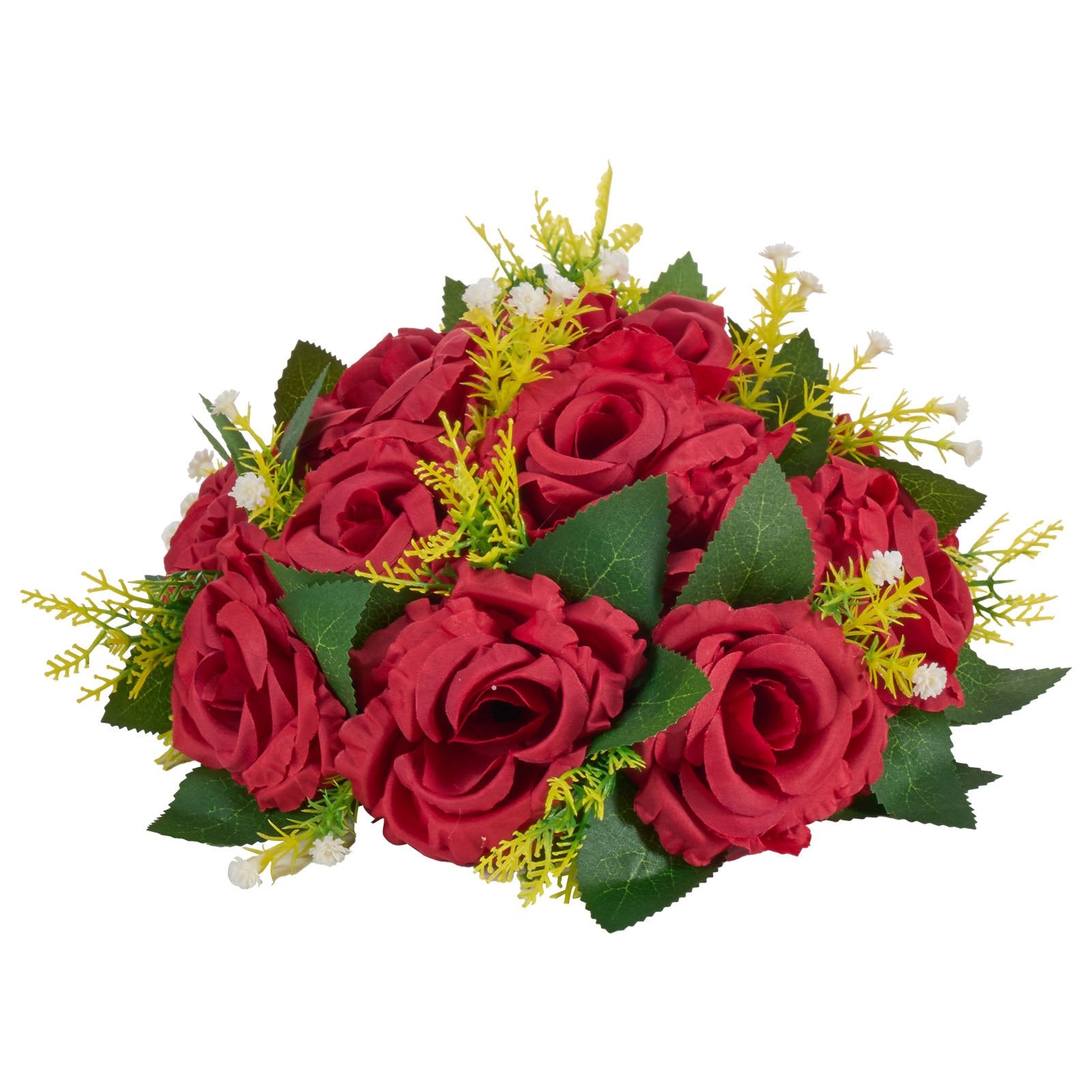 Luxurious 10 PCS Red Rose Flower Balls for Weddings, Home & Party Decor - 9.5" Artificial Floral Centerpieces & Kissing Balls