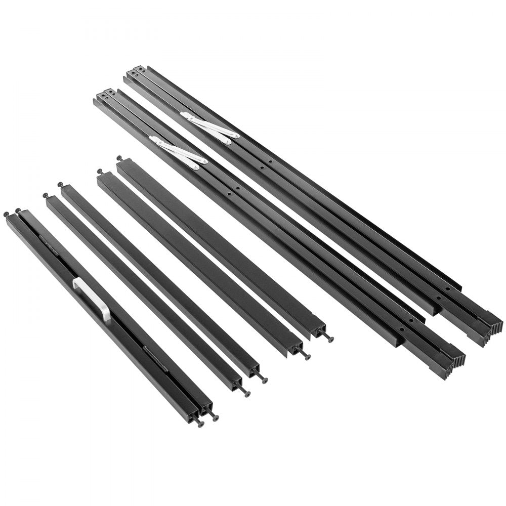 VEVOR A-Frame Sidewalk Sign 24"x36" Sidewalk Signs for Businesses Black Coated Steel Metal A-Frame Sign Slide-in Folding Sandwich Board Sidewalk Sign Double-Sided w/ 2 Corrugated Plastic Poster Boards