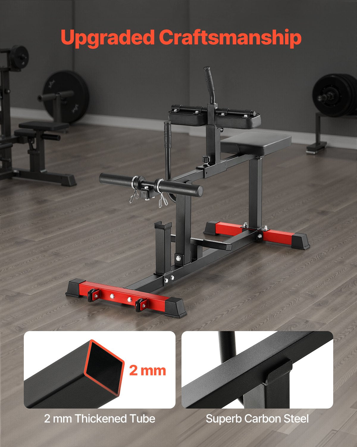 Heavy-Duty Seated Calf Raise Machine, 440 LBS Capacity for Intense Leg Workouts, Home Gym Calf Training Equipment, Fits 1/2" Plates, Robust Carbon Steel Design