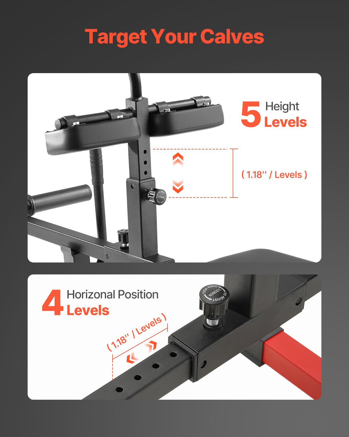 Heavy-Duty Seated Calf Raise Machine, 440 LBS Capacity for Intense Leg Workouts, Home Gym Calf Training Equipment, Fits 1/2" Plates, Robust Carbon Steel Design