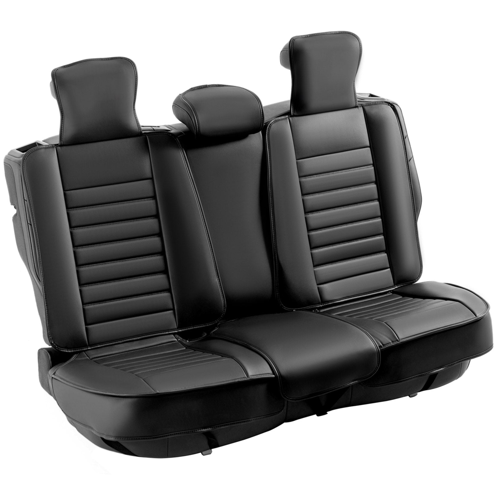 Universal Faux Leather Car Seat Covers Set - 9-Piece Full Protection, Airbag Safe, Detachable Headrest for Cars, SUVs, Trucks, Easy Install