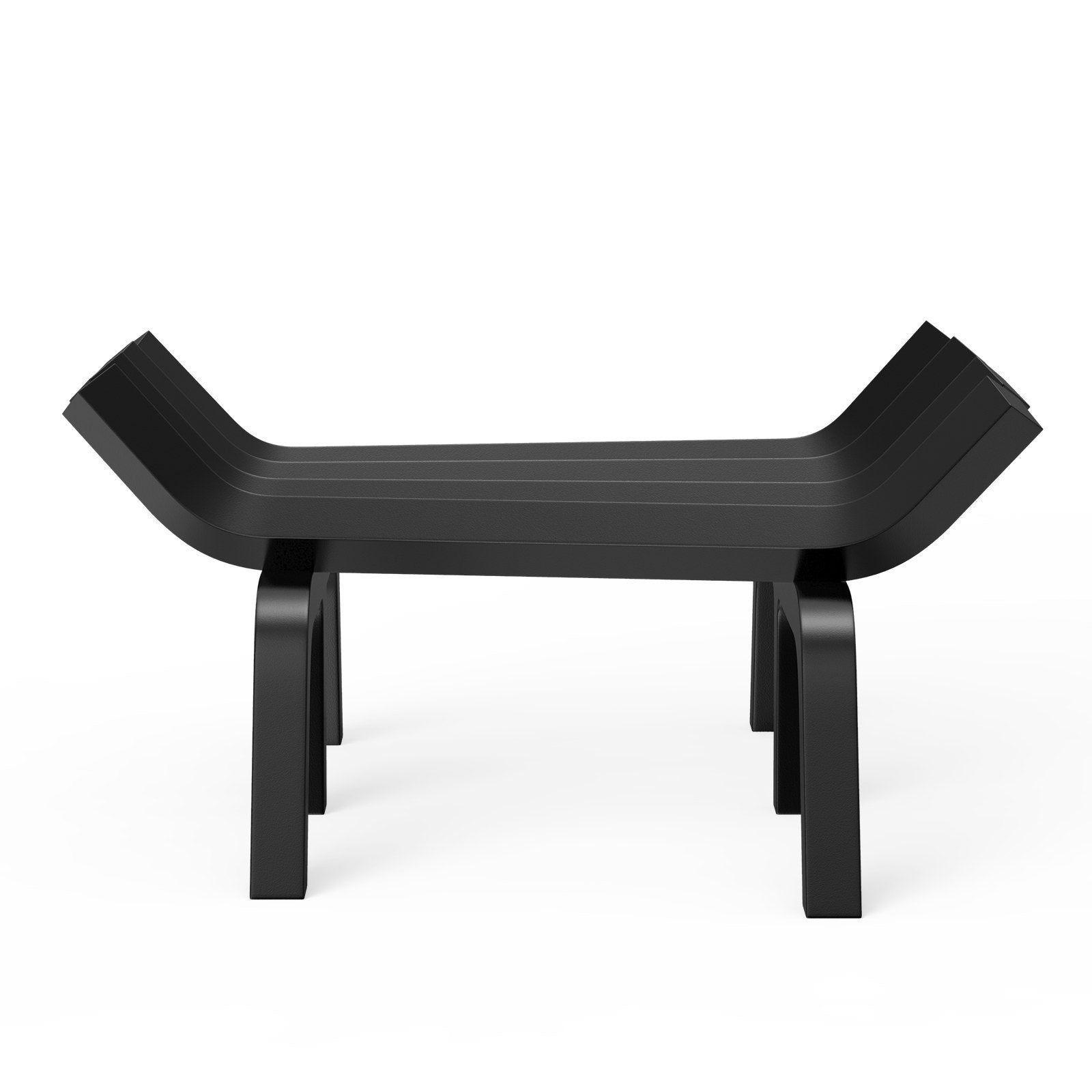 18" Heavy Duty Fireplace Log Grate - 6 Support Legs, Solid Powder-Coated Steel Bars, Firewood Rack Holder for Indoor/Outdoor Use