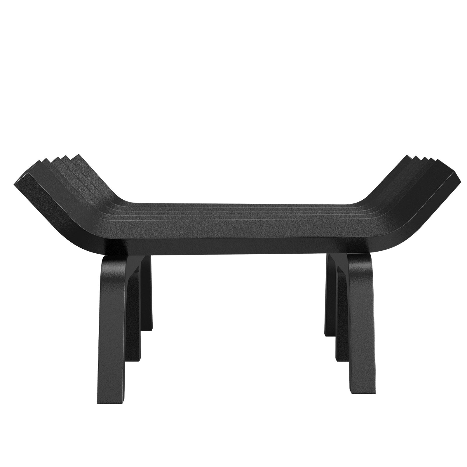 21" Heavy Duty Fireplace Log Grate with 6 Sturdy Legs, 3/4" Steel Bars for Optimal Firewood Burning Indoors & Outdoors, Black Finish