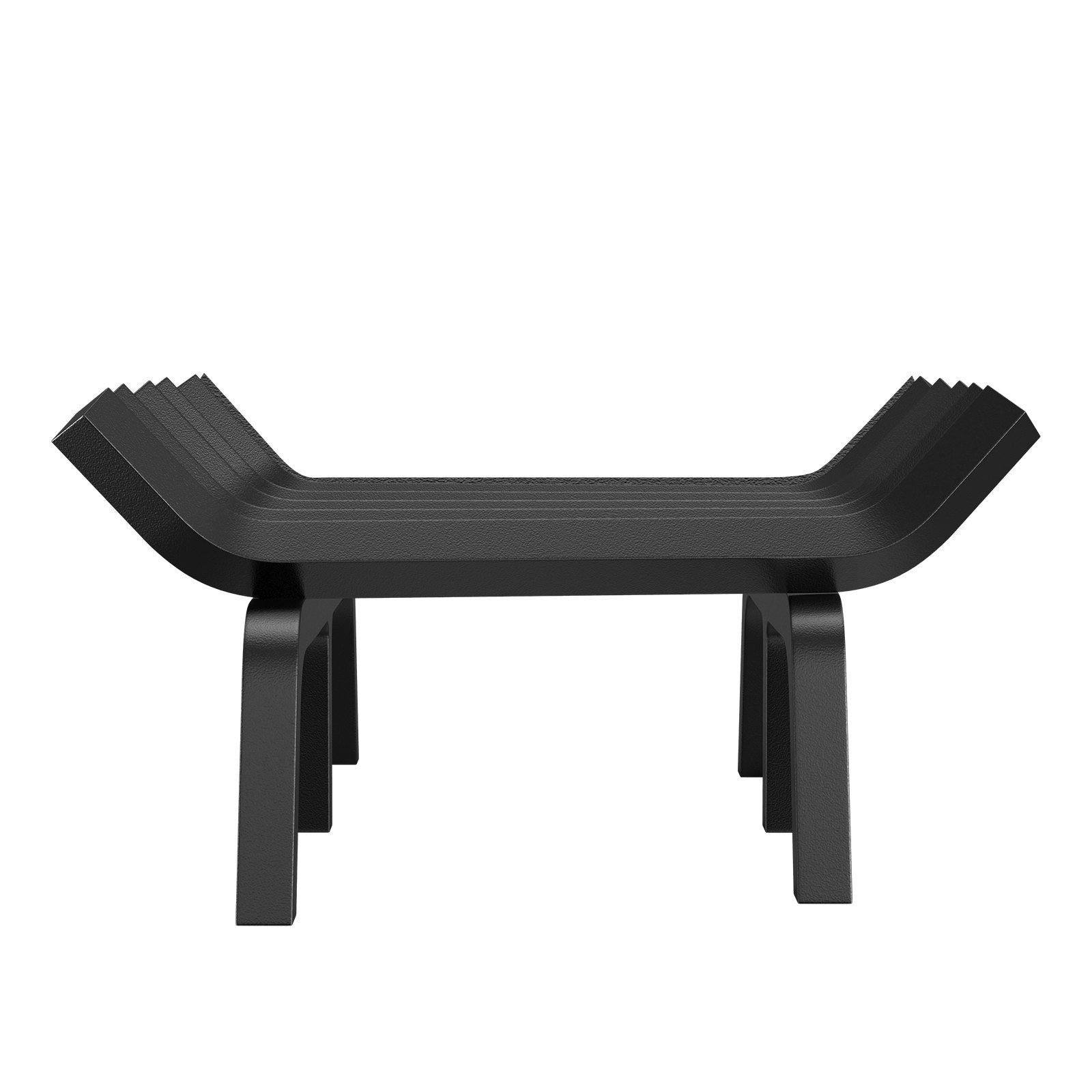 Heavy Duty 27" Fireplace Log Grate with 6 Support Legs, Solid 3/4" Powder-Coated Steel Bars for Indoor/Outdoor Firewood Burning Rack