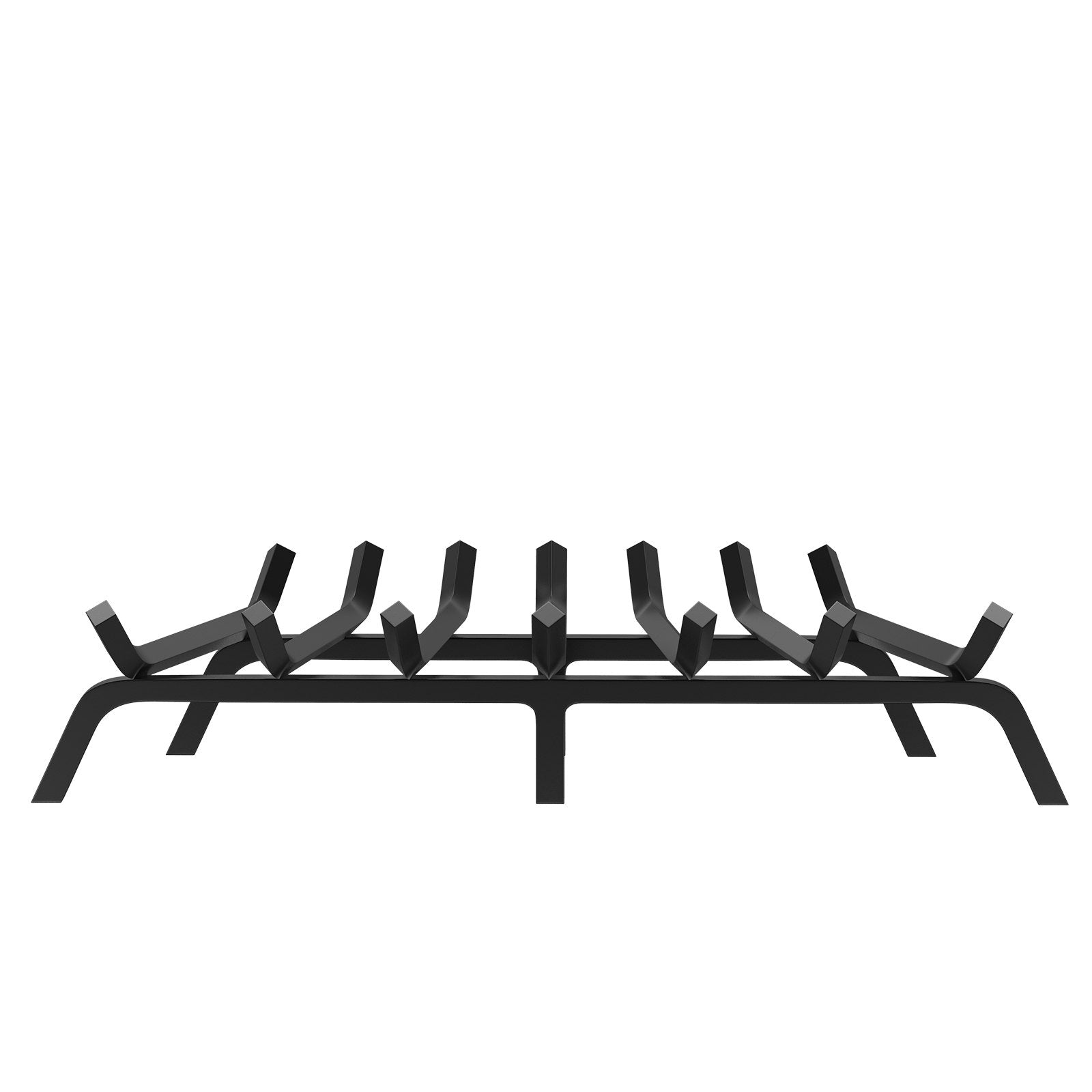 30" Heavy Duty Fireplace Log Grate with 6 Sturdy Legs, 3/4" Powder-Coated Steel Bars - Durable Firewood Rack for Indoor & Outdoor Use