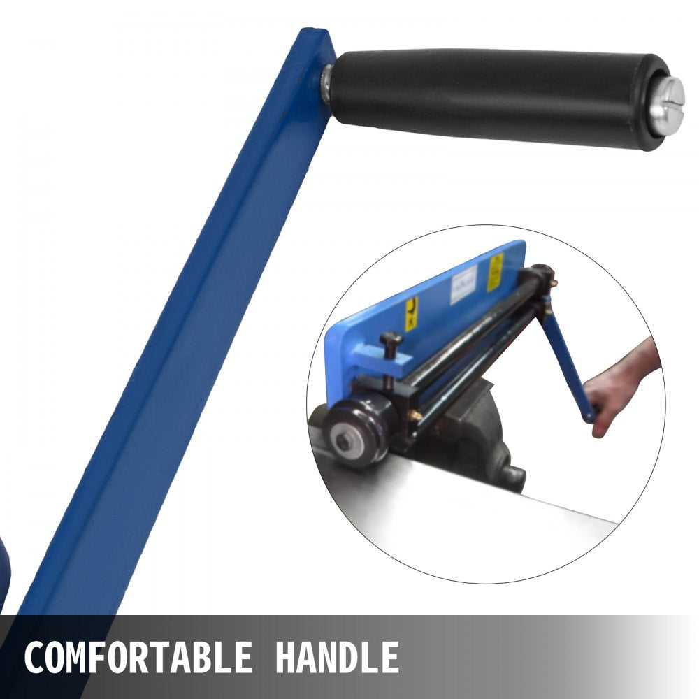 Versatile 18" Sheet Metal Bead Roller Machine with Rotary Swager and 6 Die Sets for Flexible Forming