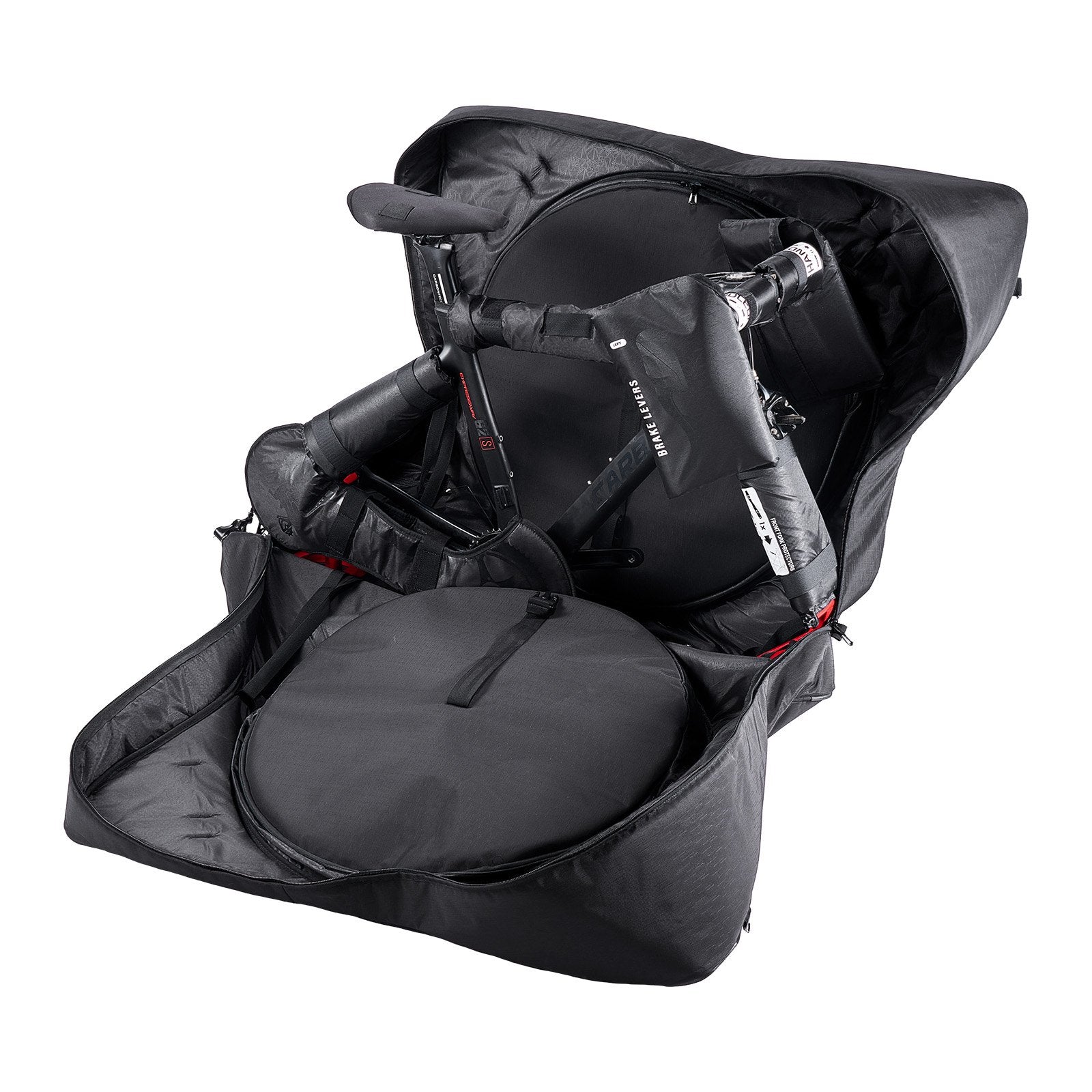 Durable Bike Travel Bag with TSA Lock & Dual Zipper - Ideal for Road Bikes, Air Travel, Car, Train & Subway Transport, 37-42 inch Wheelbase