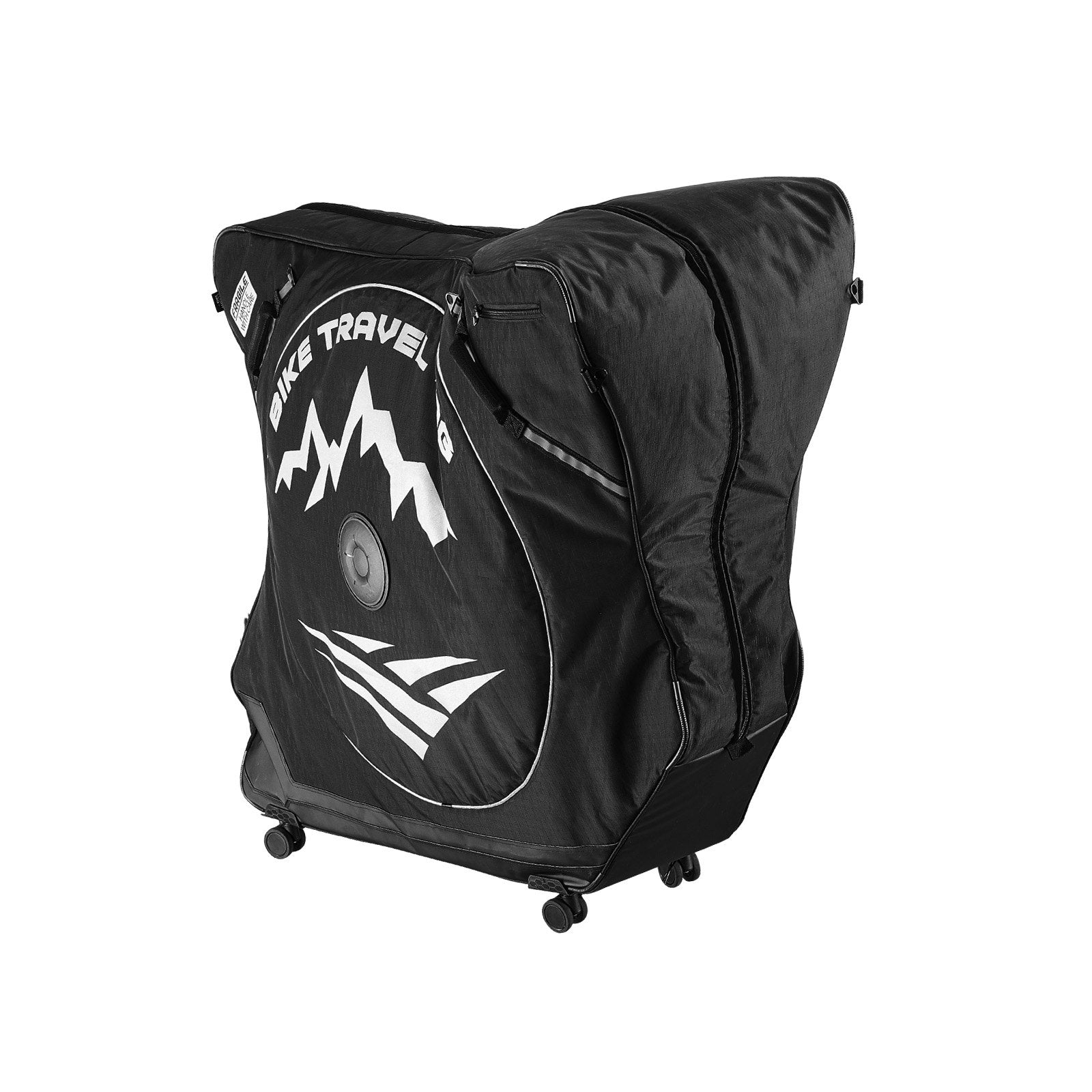 Durable Bike Travel Bag with TSA Lock & Dual Zipper - Ideal for Road Bikes, Air Travel, Car, Train & Subway Transport, 37-42 inch Wheelbase