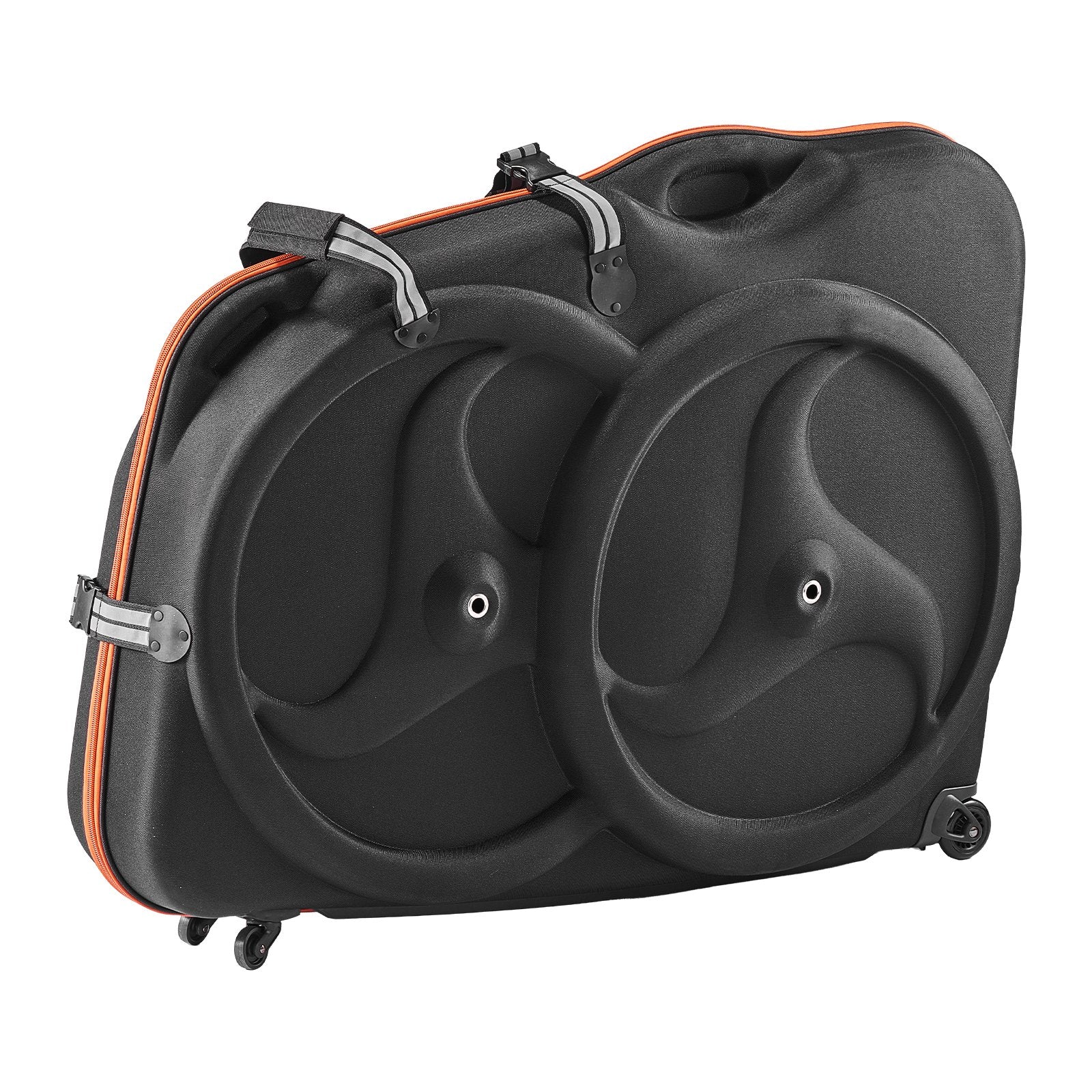 Premium Bike Travel Case with EVA Hard Shell, TSA Lock, Dual Zipper, and Wheels for 700C Road Bikes - Durable Bicycle Bag for Air Travel