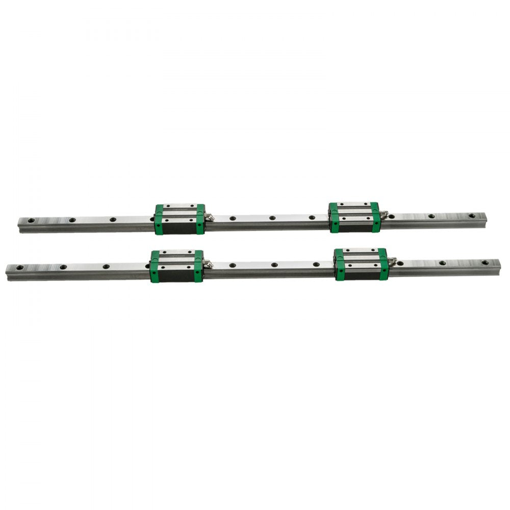 Comprehensive Linear Rail Kit with Adjustable Bearings for CNC and Mill Applications - 2 Pieces, Ranging from 0.79 to 67 Inches, Includes 4 HSR20 Bearing Blocks for Versatile X, Y, Z Axis Motion