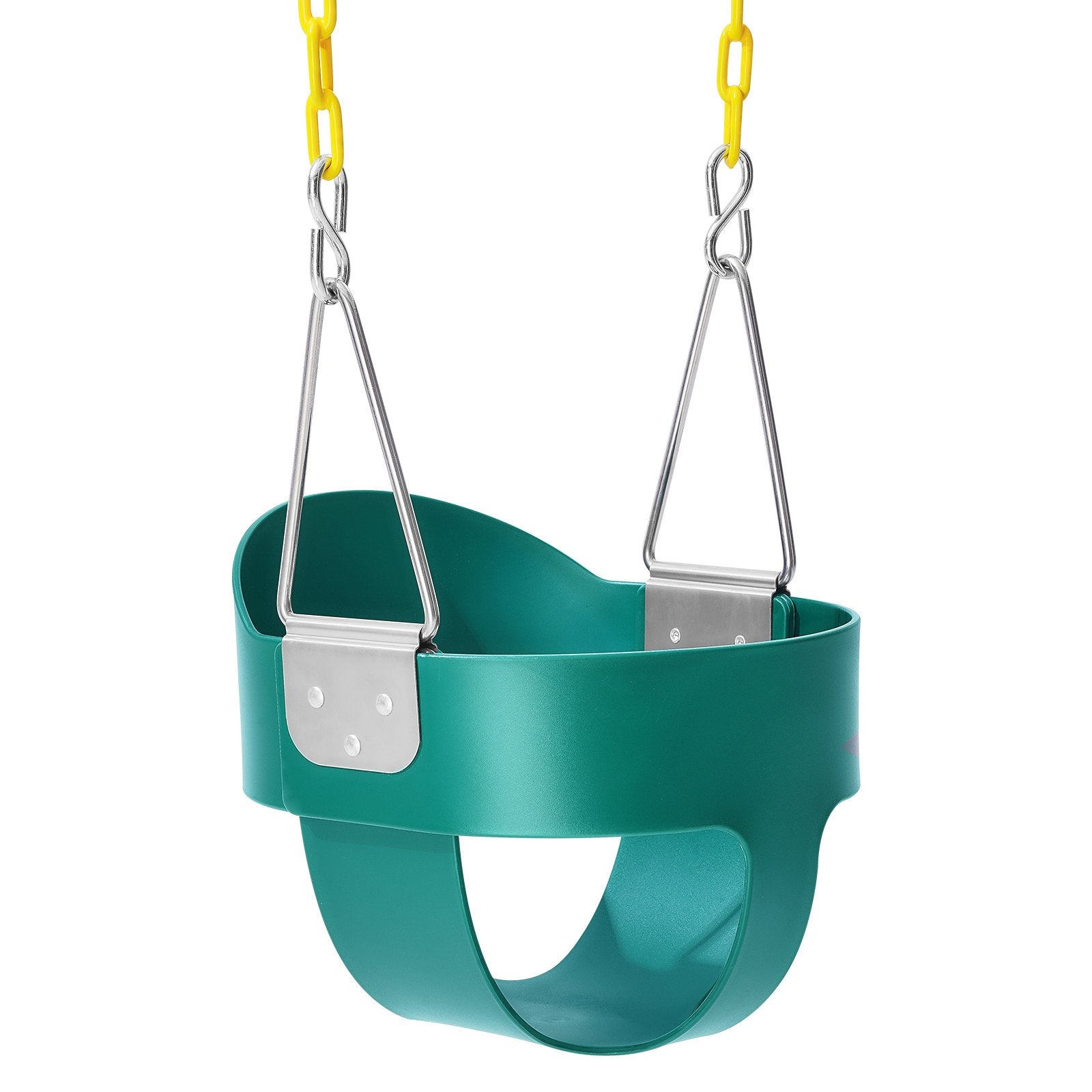 High Back Toddler Swing Seat with Coated Chains & Carabiners, 150 lbs Capacity, Fully Assembled for Indoor & Outdoor Fun, Ages 3+