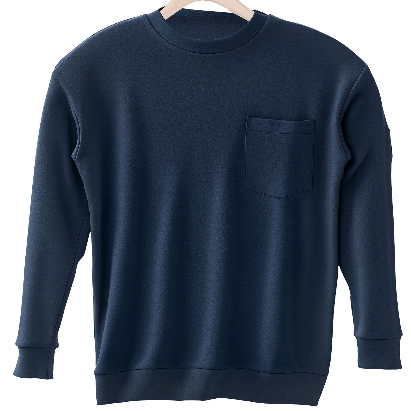 Men's XL Flame Resistant Work Shirt, Lightweight Navy Blue Cotton, Long Sleeve, Pre-Shrunk, Pocketed for Welders and Electricians