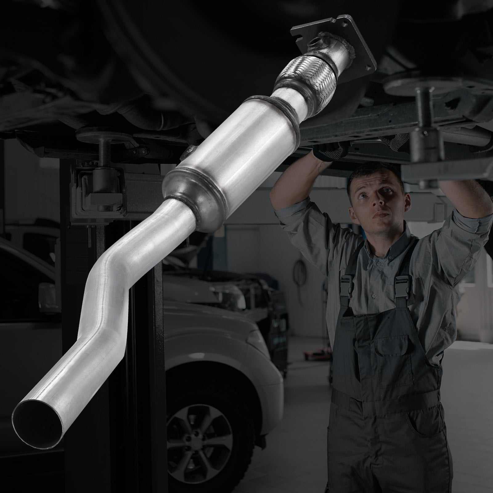 Stainless Steel Catalytic Converter for Chrysler 200/Dodge Avenger/Jeep Compass 2.4L L4 – Front Exhaust Gas Purification, OE 54735 Compliant