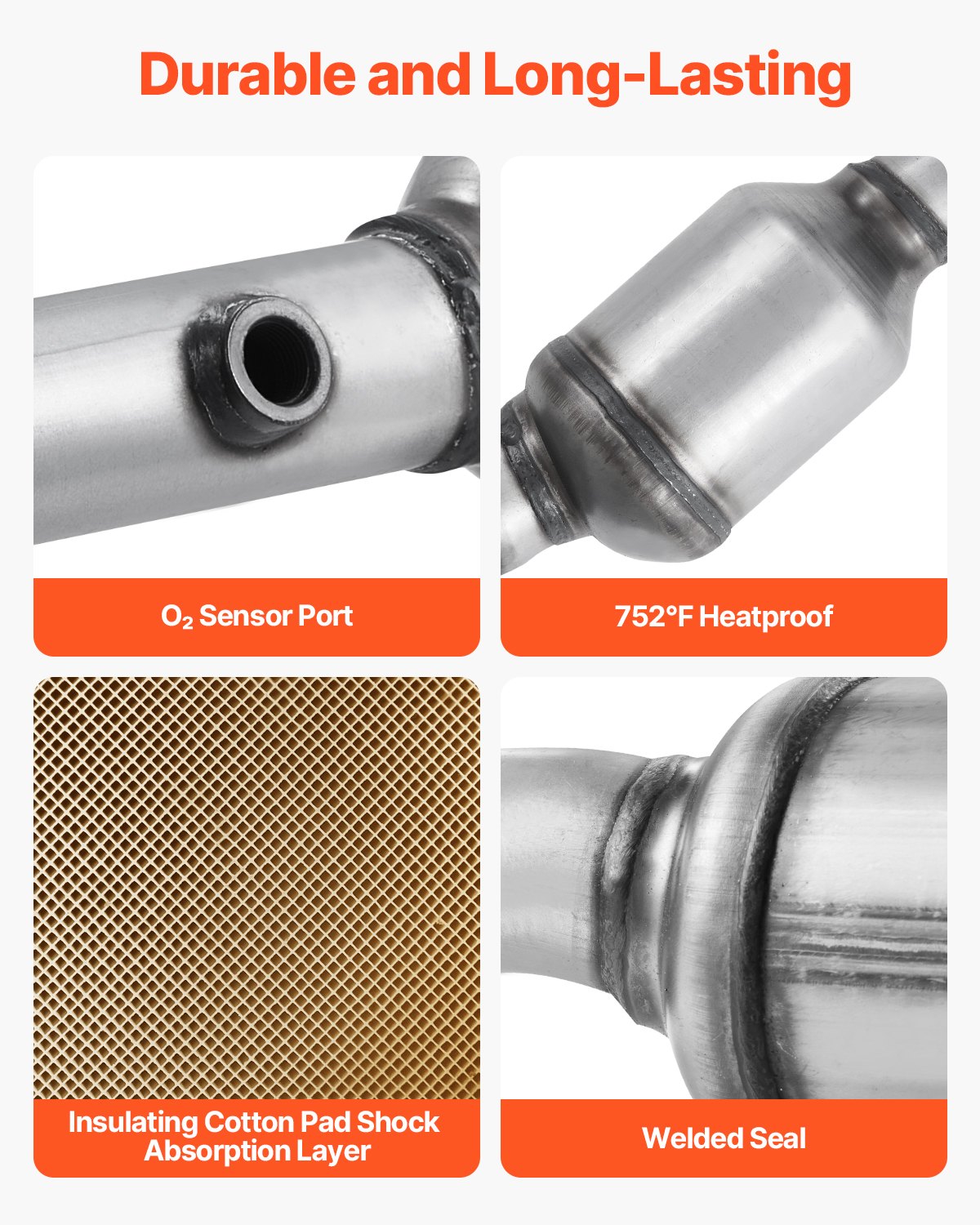 Catalytic Converter for Nissan & Suzuki 4.0L V6: Front, Rear, Left, Right Replacement OE 16399 - Durable, Efficient, OBD III Compliant