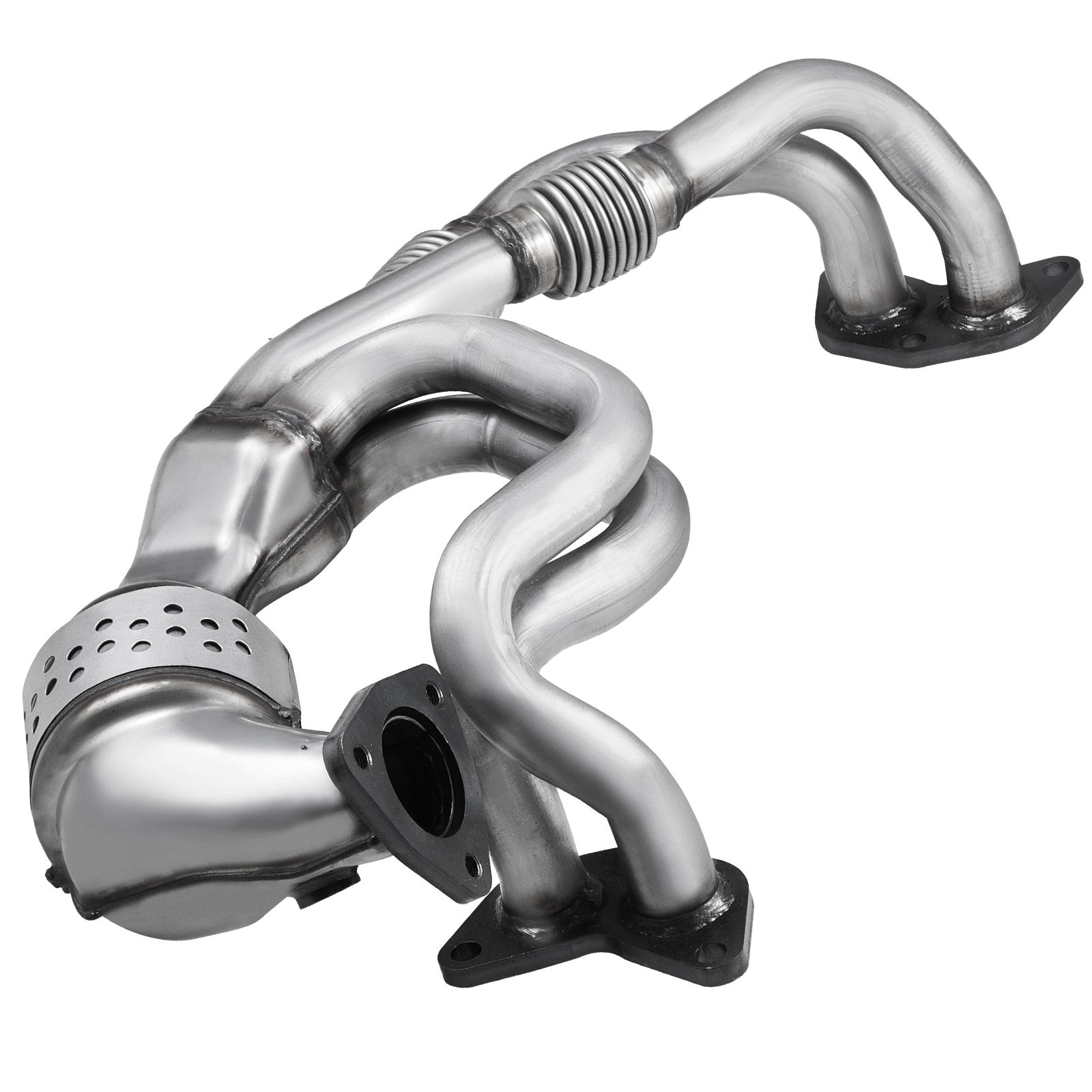 Stainless Steel High Flow Catalytic Converter for Subaru & SAAB 9-2X, 2.5L H4, Front - Efficient Exhaust Gas Purification, OE 16564 Replacement
