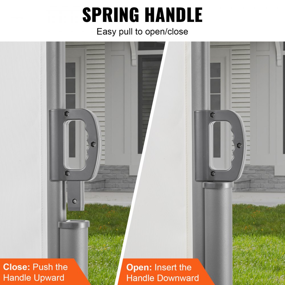 Retractable Side Awning Patio Screen Retractable Fence 63x236inch Privacy Screen