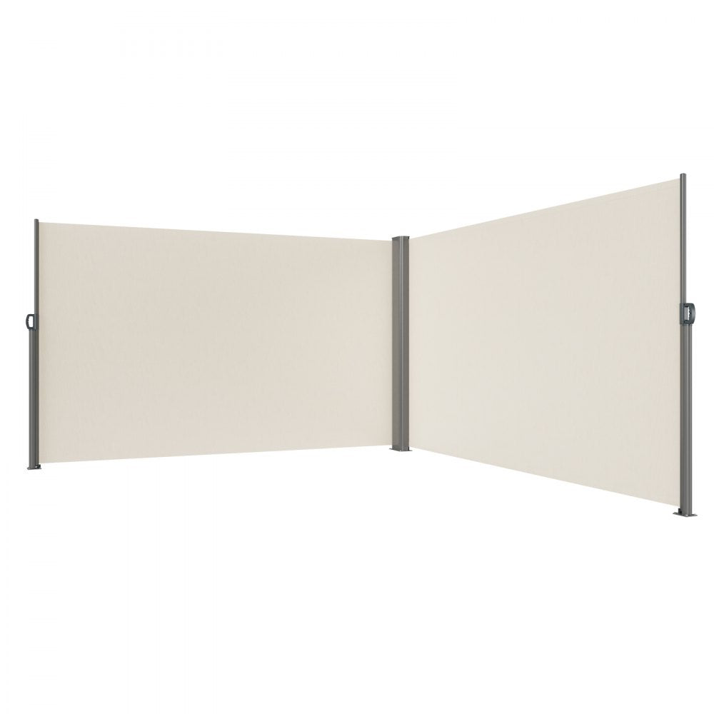 Retractable Side Awning Patio Screen Retractable Fence 63x236inch Privacy Screen