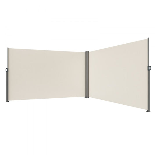 Retractable Side Awning Patio Screen Retractable Fence 63x236inch Privacy Screen