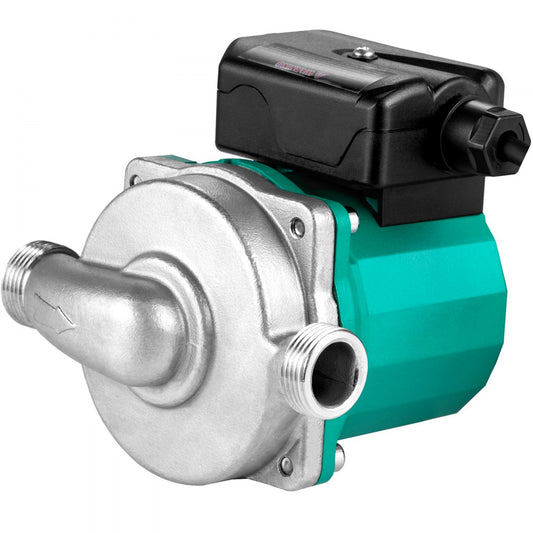 Energy-Efficient 93W Recirculating Water Pump with Automatic Start and Three Speed Control for Electric Heater Systems, NPT 3/4" Brass Fittings