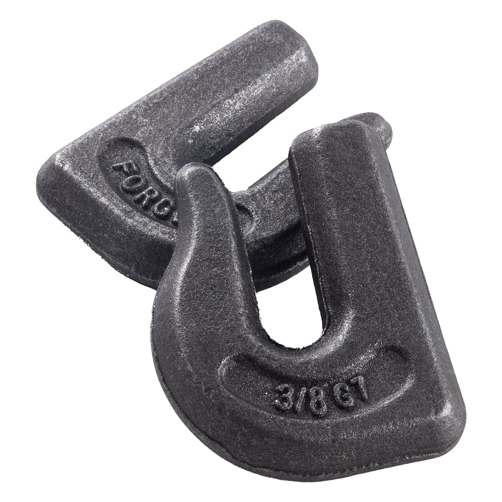 Heavy Duty 3/8" Weld-On Grab Chain Hooks G70 Forged Steel, 6 Pack for Tractor Buckets, Cranes, Hoists, Forklifts, 15,000 lbs Break Strength