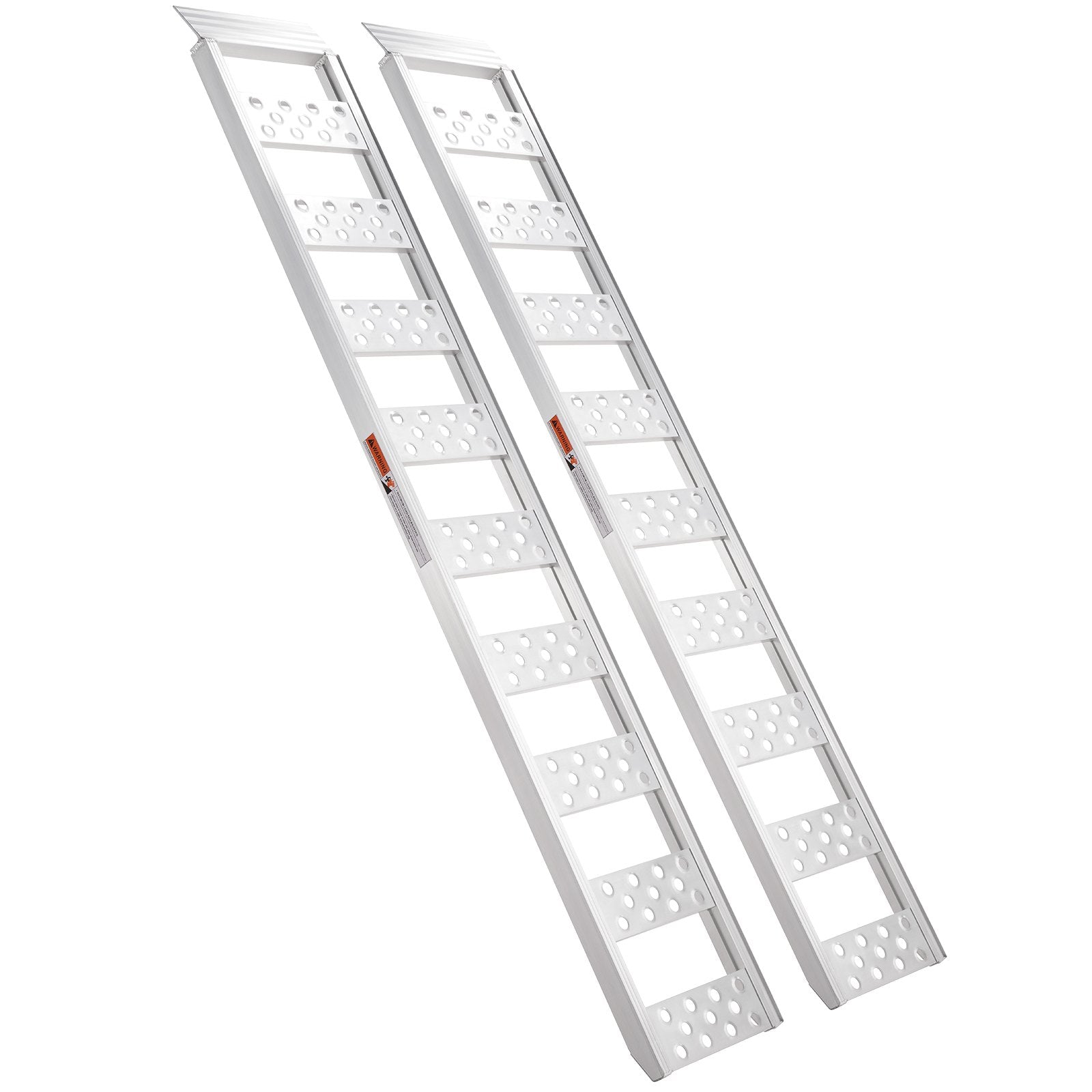 Heavy-Duty Aluminum Loading Ramps, 1250lbs Capacity, Non-Slip Tread with Load Straps for Motorcycles, ATVs, Trucks, Mowers, and More – 78"x12" Portable Ramp Pair for Safe Loading and Unloading